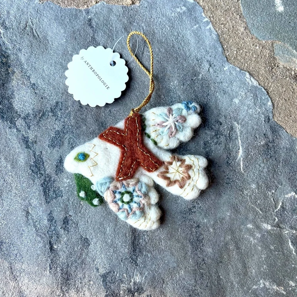 New🌟Anthropologie Monogram Unity Ornament Letter-X